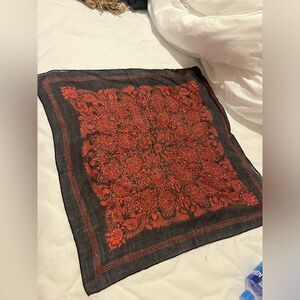 YSL wool & silk vintage scarf/neckerchief